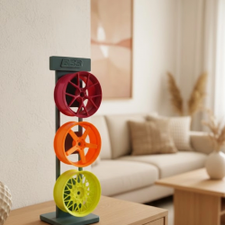 Mey İthalat® Üçlü Jant Dekoratif Aksesuar Renkli Modern Salon Dekoru