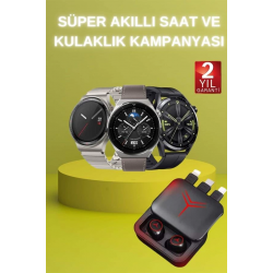 Mey İthalat® Ucuz Kaliteli Akıllı Saat ve Powerbank Bluetooth Kulaklık 5.1 Stereo ANC Özelliği