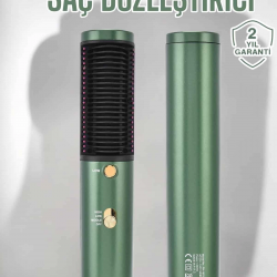 Mey İthalat® Üflemeli Fön Tarak Düzleştirici Seramik Kaplama Elektriklenme Karşıtı