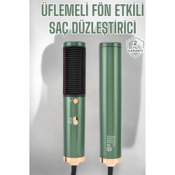 Mey İthalat® Üflemeli Fön Tarak Düzleştirici Seramik Kaplama Elektriklenme Karşıtı