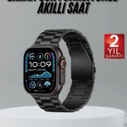 Mey İthalat® Ultra 3 Kordonlu Amoled Ekran Akıllı Saat Çok Fonksiyonlu Uyku ve Sağlık Takibi