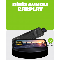 Mey İthalat® Ultra Geniş Açılı Araç Kamerası Dokunmatik Ayna Kayıtlı
