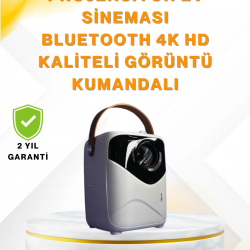 Mey İthalat® Ultra HD Çözünürlüklü Taşınabilir Projektör – 1920x1080 Piksel Görüntü Kalitesi