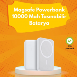 Mey İthalat® Ultra Kompakt ve Güçlü – MagSafe Powerbank 10000 mAh ile Kablosuz Şarj Deneyimi