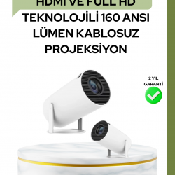 Mey İthalat® Ultra Pro Full HD ve 4K Destekli 130 İnç Projeksiyon Cihazı