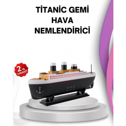 Mey İthalat® Ultra Sessiz Titanik Gemi LED Işıklı Aroma Difüzörü Oda Nemlendirici