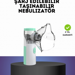 Mey İthalat® Ultrasonik Frekanslı Şarj Edilebilir Nebülizatör
