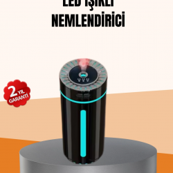 Mey İthalat® Ultrasonik Nemlendirici LED Işıklı Aromaterapi Difüzör Sessiz Çalışma