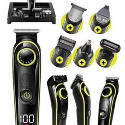 Mey İthalat® Unısex Çok Fonksiyonlu Bakım Seti Led Göstergeli Tıraş Makinesi Saç Sakal Vücut