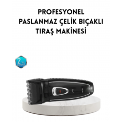 Mey İthalat® Unisex Şarjlı Saç ve Sakal Kesme Makinesi – Sessiz Motor, 1–12 mm Ayarlanabilir Başlık