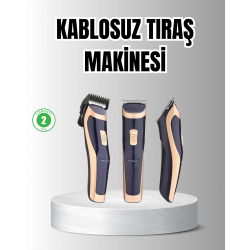Mey İthalat® Unisex Şarjlı Saç ve Sakal Tıraş Makinesi – Ayarlanabilir Tarak Başlıkları, Sessiz Motor