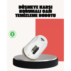 Mey İthalat® UPS Destekli Düşmeye Karşı Korumalı Cam Temizleme Robotu