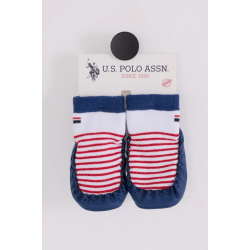 Mey İthalat®   n Çarık Çorap USB2600 Beyaz-Lacivert