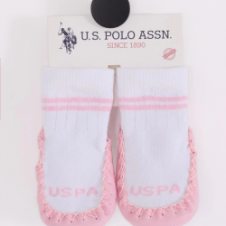 Mey İthalat®   n Çarık Çorap USB2800 Beyaz-Pembe