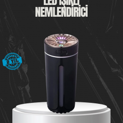 Mey İthalat® USB Aromaterapi Difüzör Ultrasonik Hava Nemlendirici LED Gece Lambalı