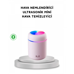 Mey İthalat® USB Bağlantılı LED Işıklı Hava Nemlendirici – Sessiz ve Kullanıcı Dostu Tasarım