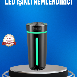 Mey İthalat® USB Bağlantılı LED’li Hava Nemlendirici Aromaterapi Buhar Difüzörü