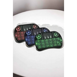 Mey İthalat® USB Bağlantılı Mini Q Klavye Işıklı Tüm Cihazlara Uyumlu