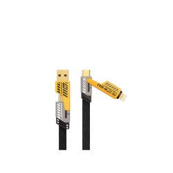 Mey İthalat® USB-C ve Lightning Uyumlu 4'ü 1 Arada Kablo – 65W Hızlı Şarj, Örgülü Dayanıklı Yapı