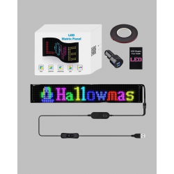 Mey İthalat® USB Destekli LED Mağaza Tabelası – Renkli RGB Kayan Yazı Paneli