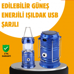 Mey İthalat® USB Şarjlı Çok Fonksiyonlu Kamp Feneri – Taşınabilir ve Dayanıklı