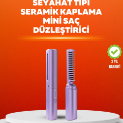 Mey İthalat® USB Şarjlı Kablosuz Saç Düzleştirici – Seyahat ve Günlük Kullanım
