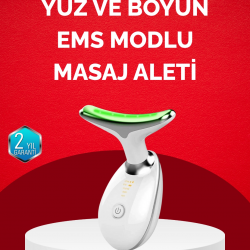 Mey İthalat® USB Şarjlı LED Işık Terapili Yüz Boyun Bakım Cihazı