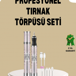 Mey İthalat® USB Şarjlı Profesyonel 20.000 RPM Elektrikli Oje Sökücü ve Tırnak Bakım Aleti