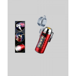 Mey İthalat® USB Şarjlı Rüzgar Geçirmez Elektrikli Çakmak El Fenerli