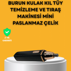 Mey İthalat® USB Şarjlı Sessiz Burun ve Kulak Kılı Temizleme Cihazı