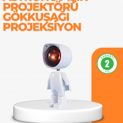 Mey İthalat® USB Şarjlı Taşınabilir Gün Batımı Projektör Lambası