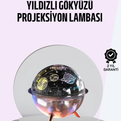 Mey İthalat® USB Şarjlı Uzay Temalı Işık Projektörü Hava Nemlendirici