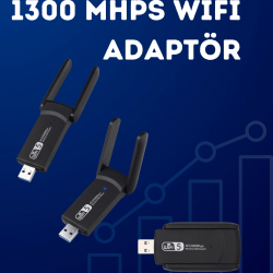 Mey İthalat® USB WiFi Adaptör – 1200 Mbps Hız