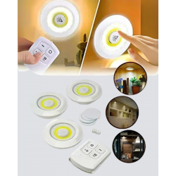 Mey İthalat® Uzaktan Kumandalı 3’lü Ayarlanabilir Spot LED Işık Seti