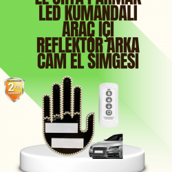 Mey İthalat® Uzaktan Kumandalı LED El Park Uyarı Cihazı Suya Dayanıklı Enerji Tasarruflu