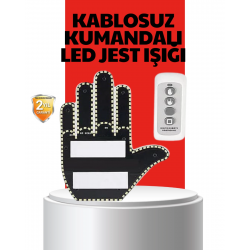 Mey İthalat® Uzaktan Kumandalı LED Jest Işığı – 3 Farklı Hareket Modu