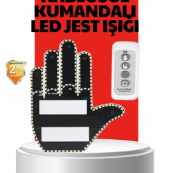 Mey İthalat® Uzaktan Kumandalı LED Jest Işığı – 3 Farklı Hareket Modu