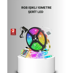 Mey İthalat® Uzaktan Kumandalı RGB Smart Şerit LED Işık Esnek ve Taşınabilir Dekorasyon