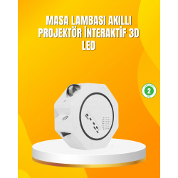 Mey İthalat® Uzaktan Kumandalı Zamanlayıcılı Galaksi Yıldız Projektörü