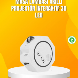 Mey İthalat® Uzaktan Kumandalı Zamanlayıcılı Galaksi Yıldız Projektörü