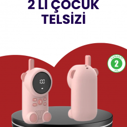 Mey İthalat® Uzun Menzilli Bebek Telsizi – VOX Modlu, Renkli LCD Ekranlı