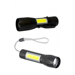 Mey İthalat® Uzun Menzilli Şarjlı El Feneri Uzun Ömürlü Led Işık Lamba