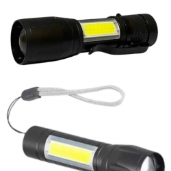 Mey İthalat® Uzun Menzilli Şarjlı El Feneri Uzun Ömürlü Led Işık Lamba