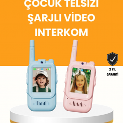 Mey İthalat® Uzun Menzilli Video Walkie Talkie Eğitici ve Eğlenceli Oyuncak