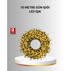 Mey İthalat® Uzun Ömürlü LED Teknolojili 10 Metre Şık Işıklı Süsleme Seti