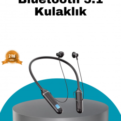 Mey İthalat® Uzun Pil Ömrü ve Hızlı Şarj Özellikli Bluetooth Kulaklık