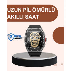 Mey İthalat® Uzun Pil Ömürlü Akıllı Saat Günlük ve Spor Kullanım