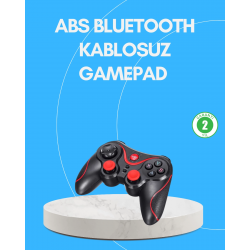 Mey İthalat® Uzun Pil Ömürlü Kablosuz Oyun Kumandası PC Telefon Tablet İçin