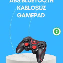 Mey İthalat® Uzun Pil Ömürlü Kablosuz Oyun Kumandası PC Telefon Tablet İçin