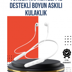 Mey İthalat® Uzun Süre Dayanıklı Manyetik Başlıklı Bluetooth Kulaklık